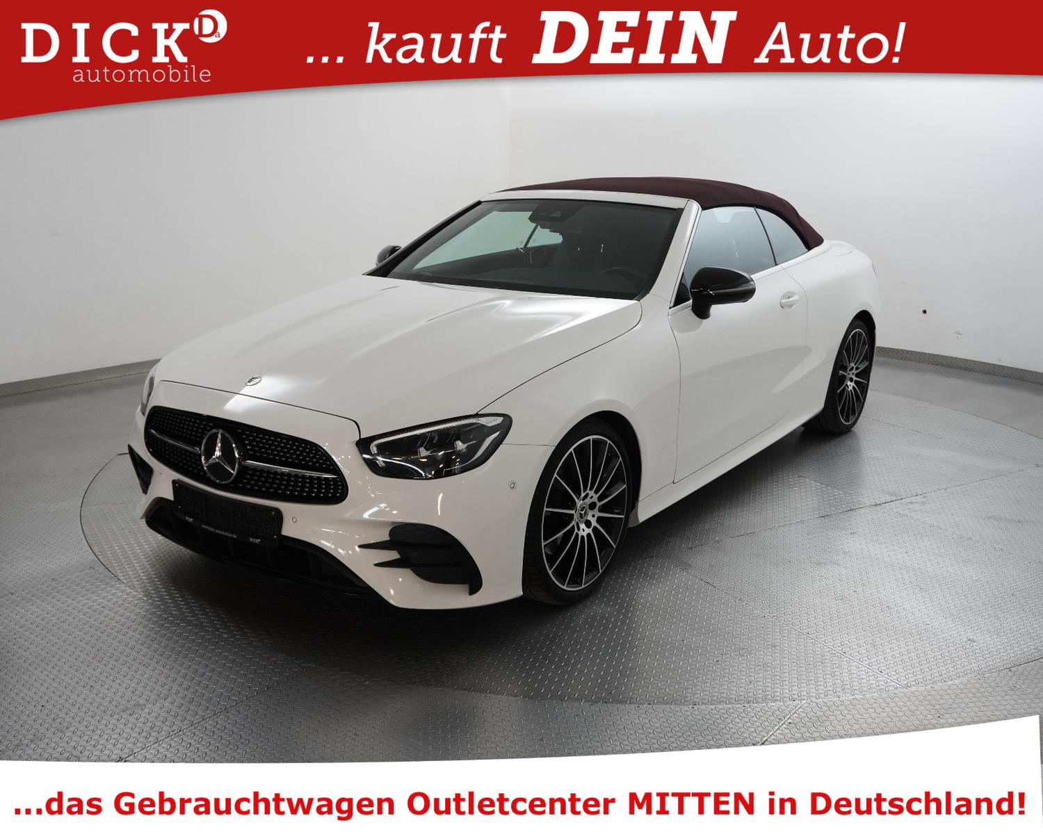 Mercedes-Benz E220d Cabrio 2X AMG NIGHT+WIDESC+STNDHZ+BURM+20"