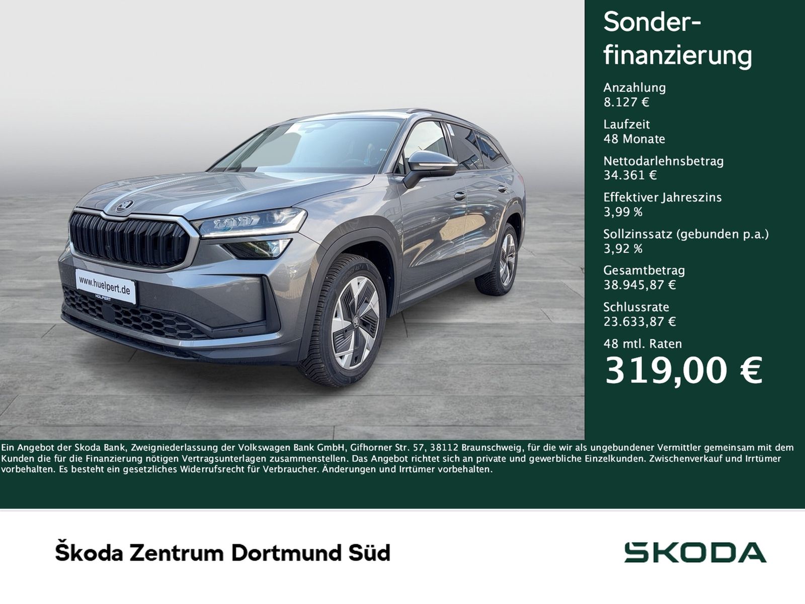 Skoda Kodiaq 2.0 SELECTION 4X4 7SITZE AHK CAM ACC LM18