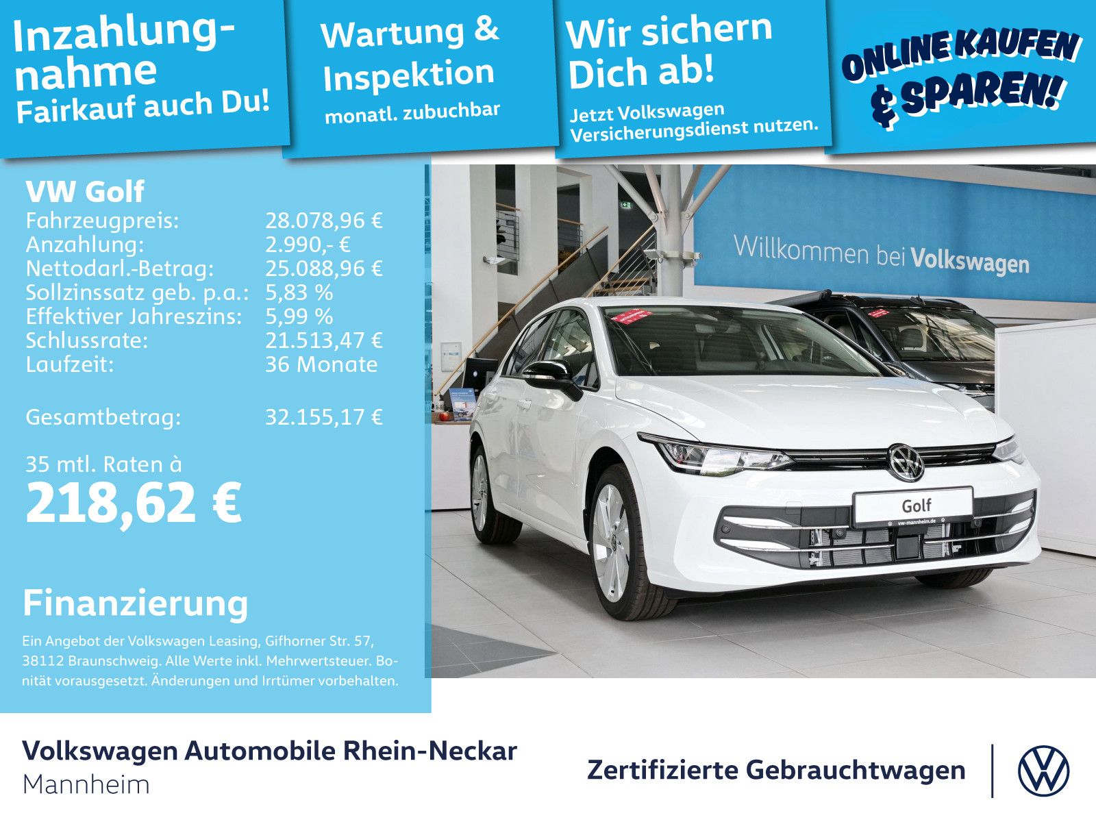 Volkswagen Golf VIII 1.5 eTSI Goal Rückfahrkamera Navi uvm foto 2