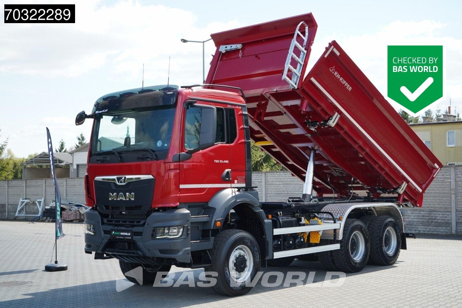 MAN TGS 33.480 6X6 NEW! 6x6 13m3 2-way tipper Steel
