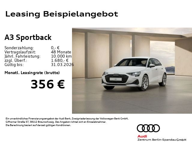 Audi A3 Sportback TFSI e inkl. E-Auto Förderung