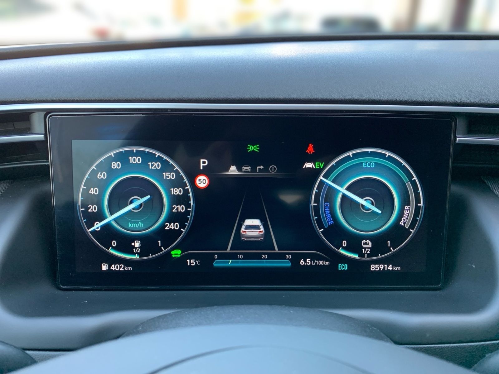 Fahrzeugabbildung Hyundai TUCSON 1.6 T-GDI Trend Hybrid AHK Krell el.HK As