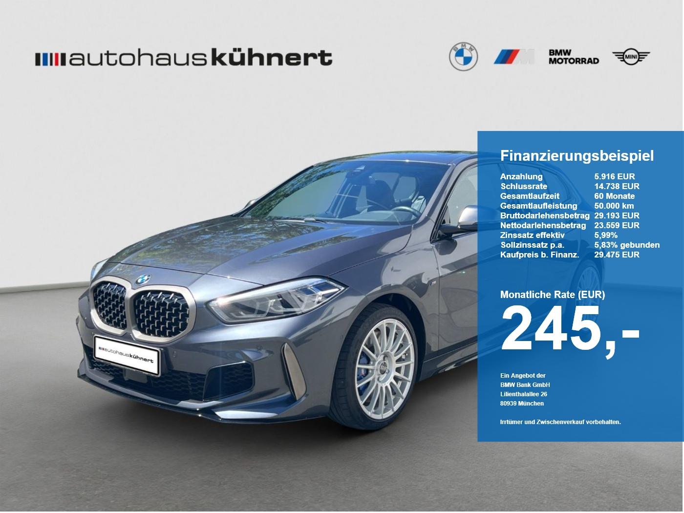 BMW M135i xDrive ad. Fw. Apple PanoSD SpurAss Temp.