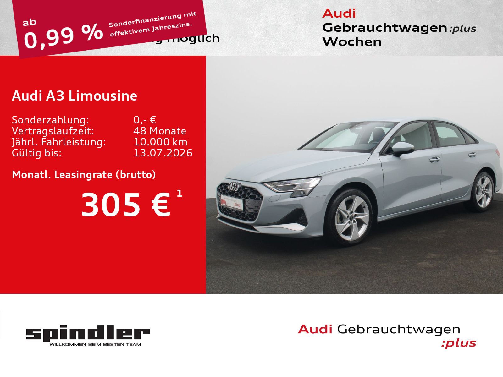 Audi A3 Limousine advanced 35TDI S-tronic / Navi, LED