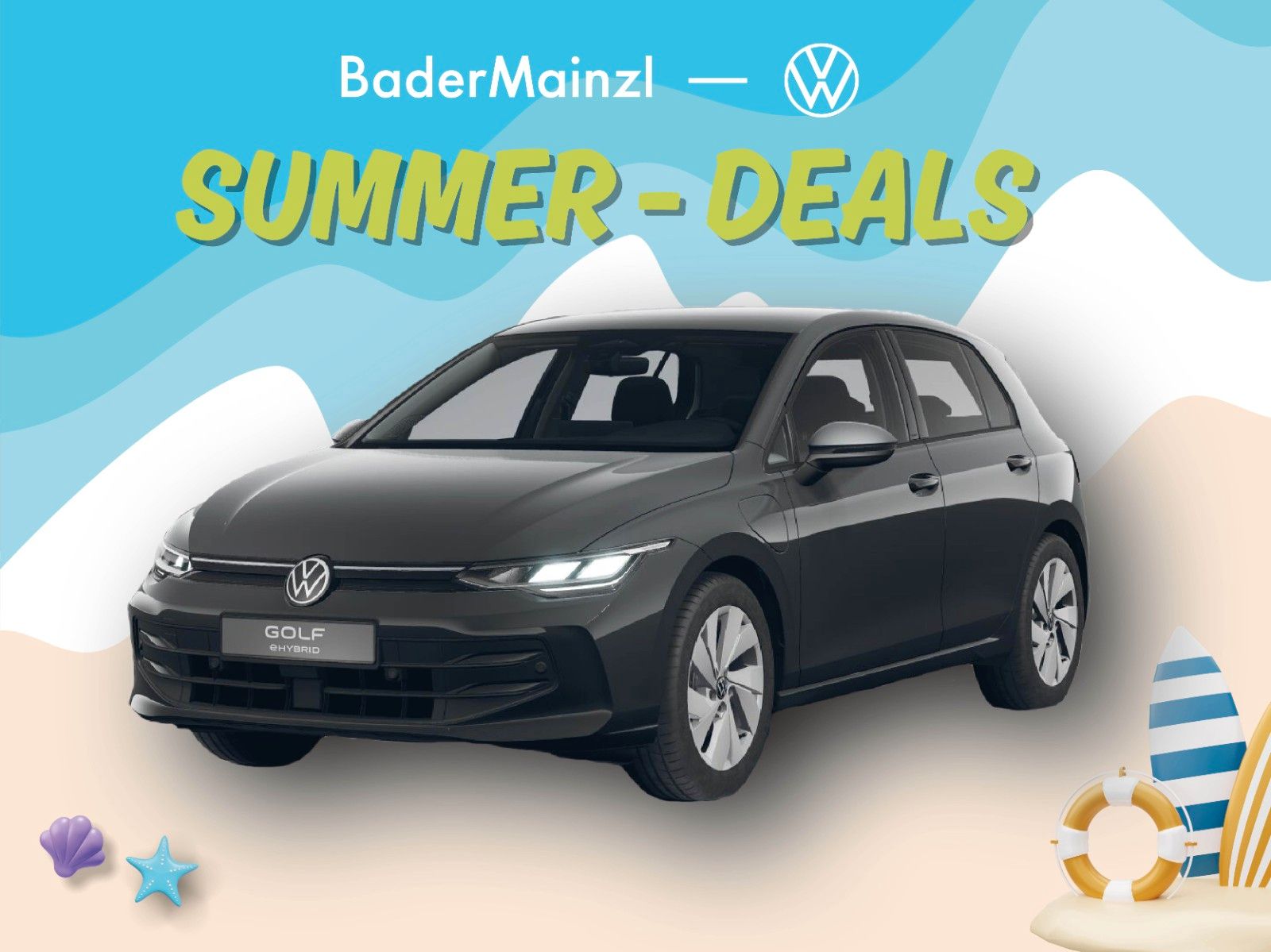 Volkswagen Golf Life AWR "Summer-Deals" AKTION BaderMainzl!
