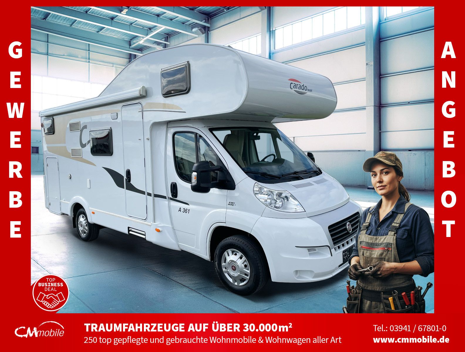 Carado
 A 361 - *Gewerbeangebot* - 6 Schläfer -

