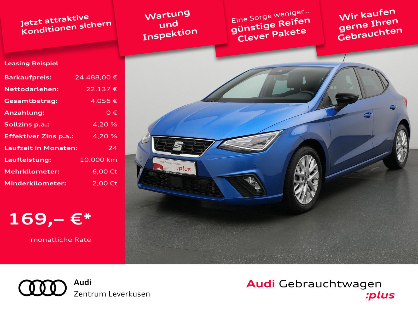 Seat Ibiza FR DSG NAVI VIRT AHK KAM KEYLESS LED SHZ