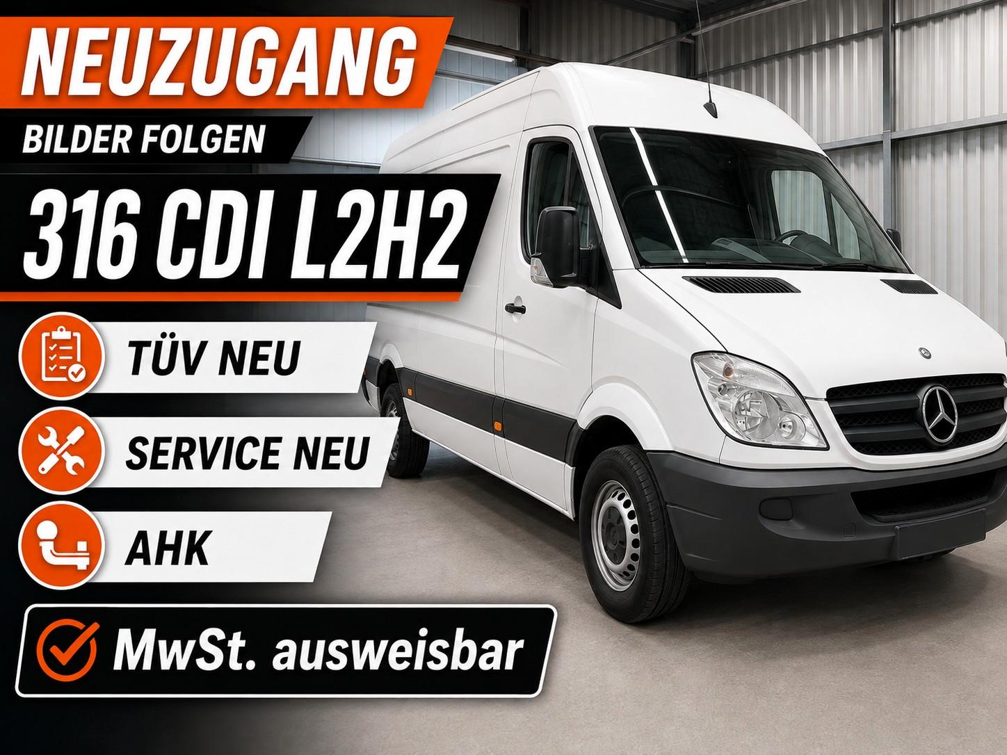 Mercedes-Benz Sprinter 316 CDI,L2H2,3S,SH,AHK,Regalsystem,TÜV