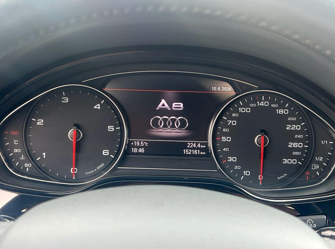 AUDI A8 3.0 TDI QUATTRO 250ch - CUIR - CAMÉRA 360° - SIÈGES MASSANTS - SUSPENSION PNEUMATIQUE - BOSE