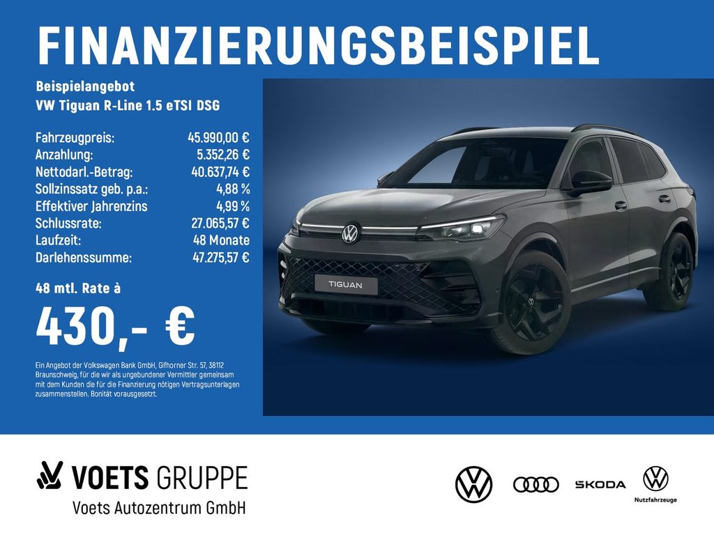 Tiguan R-Line 1.5 eTSI DSG AHK+PARKASSIST+KEYLES