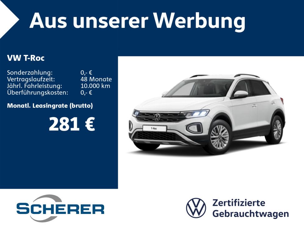 Volkswagen T-Roc 1.0 l TSI Life NAVI SHZ LED DAB