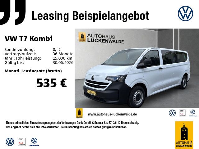 Vorschaubild: VW T7 Kombi 2.0 TDI LR Aut. *R-CAM*GRA*Digi.C*PDC* (Fahrzeug-Nr. A89725)