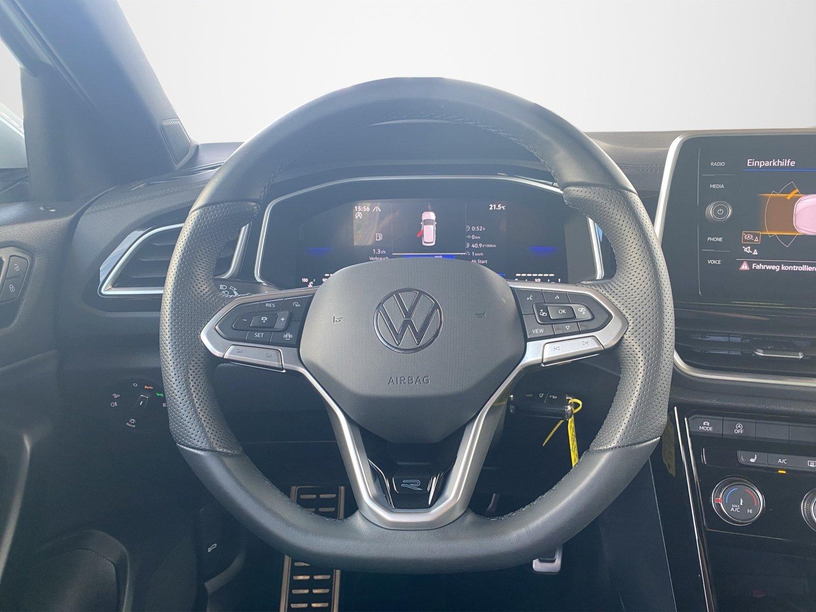 Volkswagen T-Roc 1.5 TSI R-Line ACC+LED+SHZ+Fernlichtass., миниатюра 10