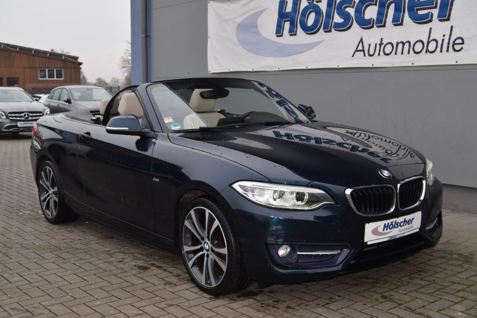 BMW 220i, Cab,Sport Line,Navi,Leder,Xenon,Sitzh,Park