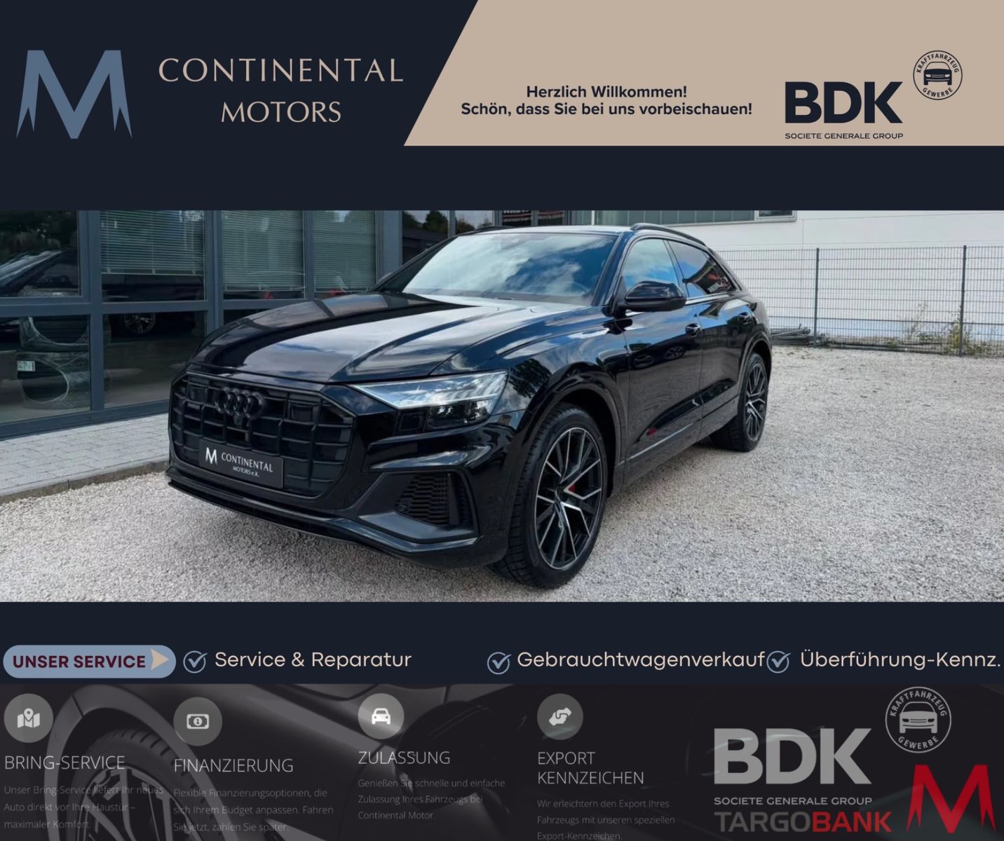 Audi Q8 55 TFSI S Line Plus Head Up Matrix 360 Kamera