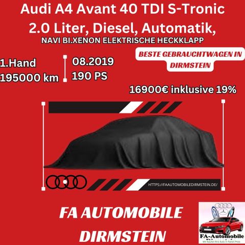 Audi A4 Avant 40 TDI S-TRONIC/BI.XEN/NAV/EHK/KAM/AHK