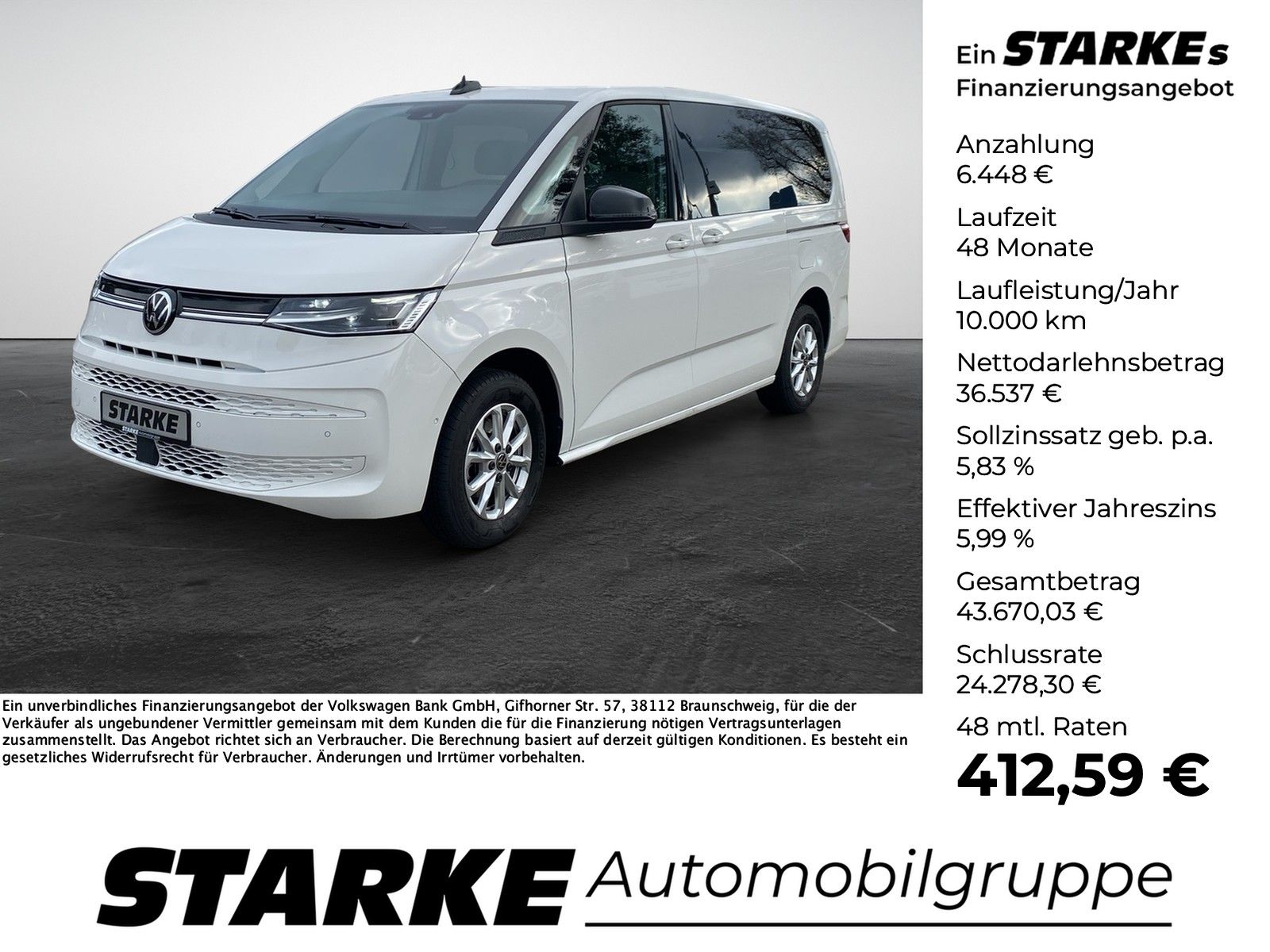 Volkswagen T7 Multivan 2.0 TDI DSG Life lang  Navi LED Kame