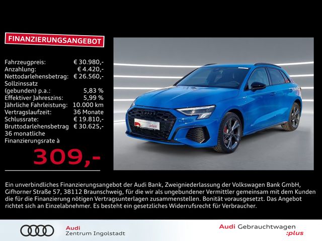 Audi A3 Sportback 45 TFSI e 2x S line LED ACC virtual