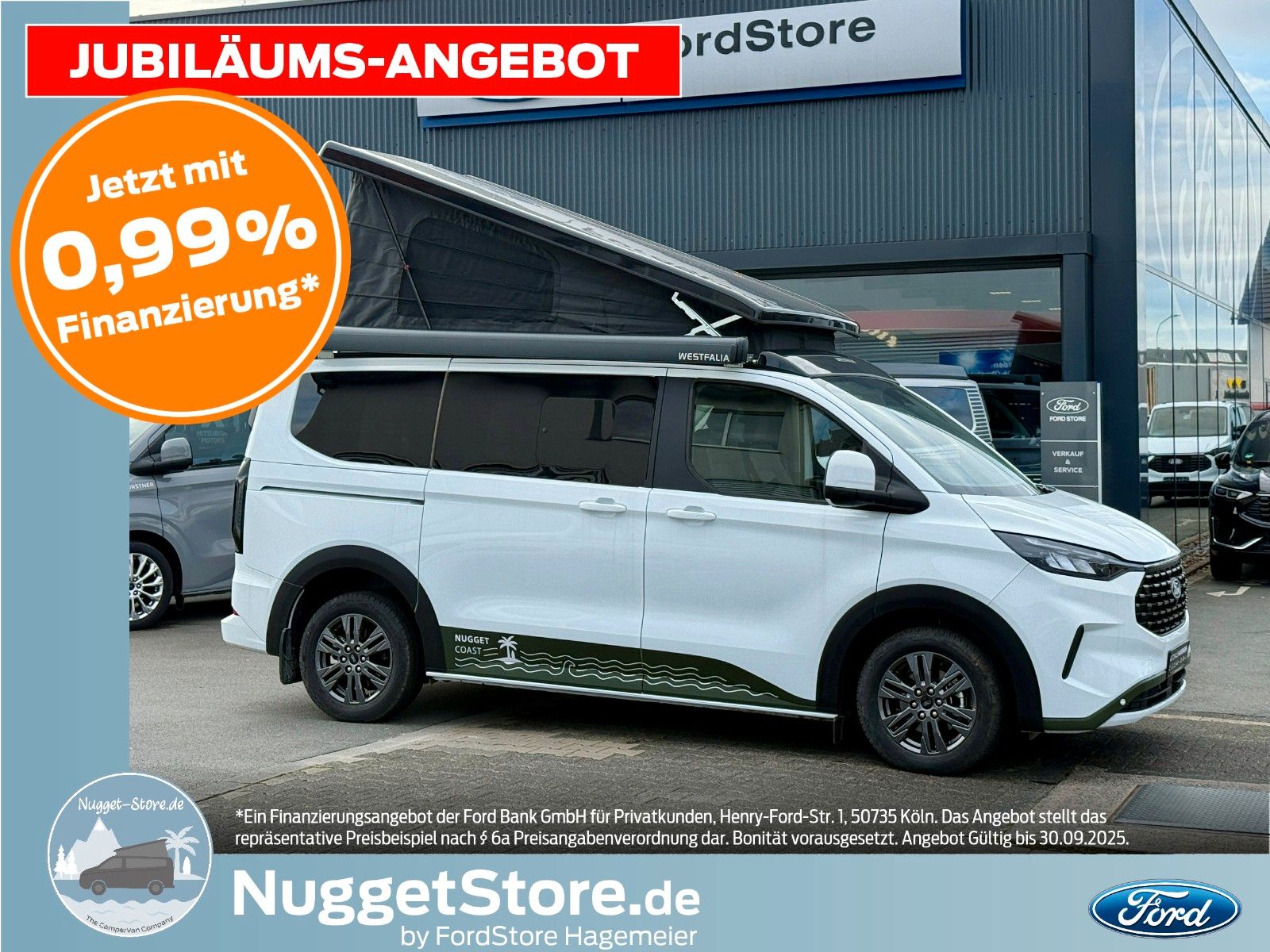 Vehicle details page 1 Vehicle image Ford Nugget L1 Coast | New model V710