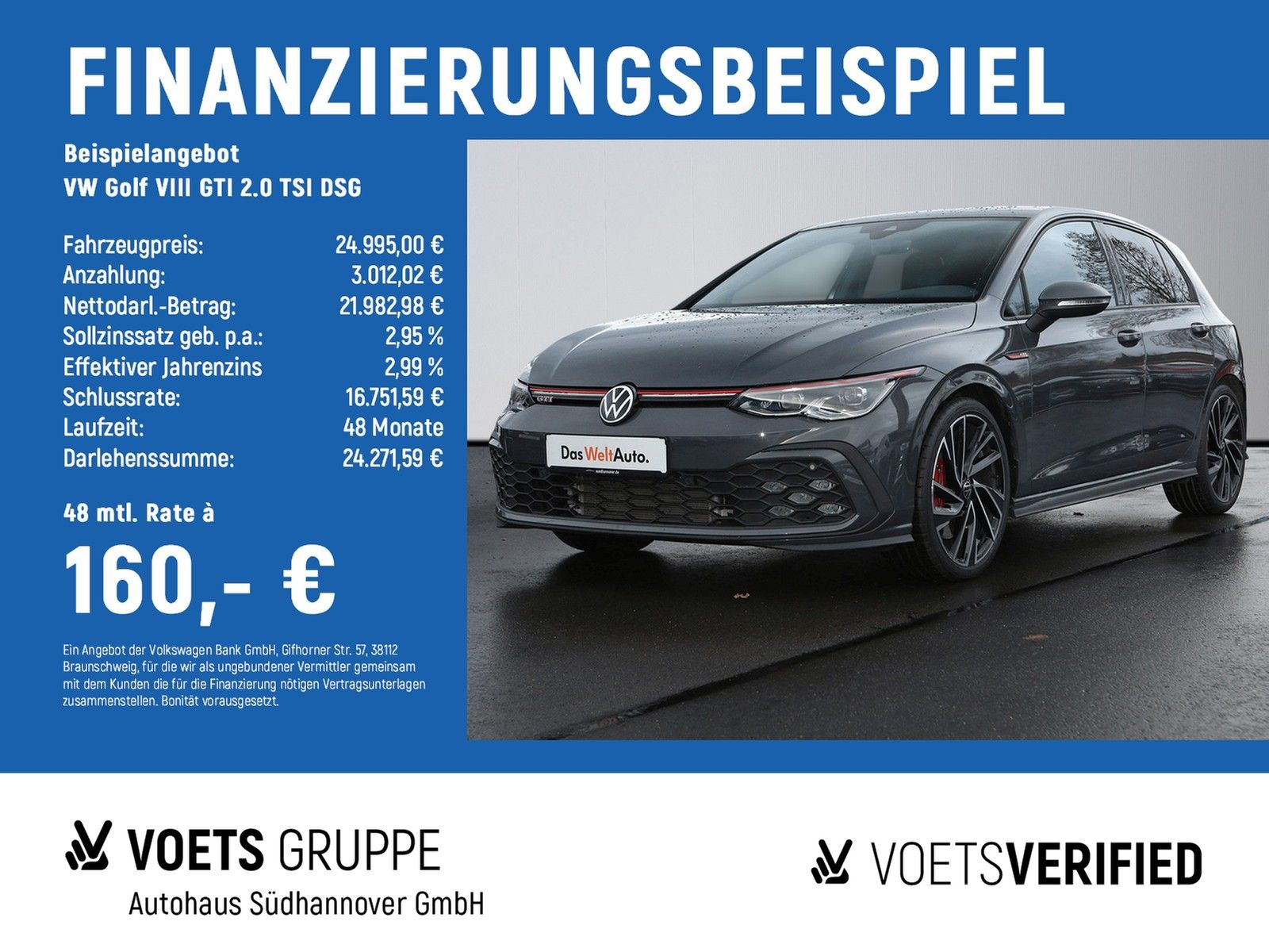 Volkswagen Golf VIII GTI 2.0 TSI DSG DCC+MATRIX-LED+H&K+ACC
