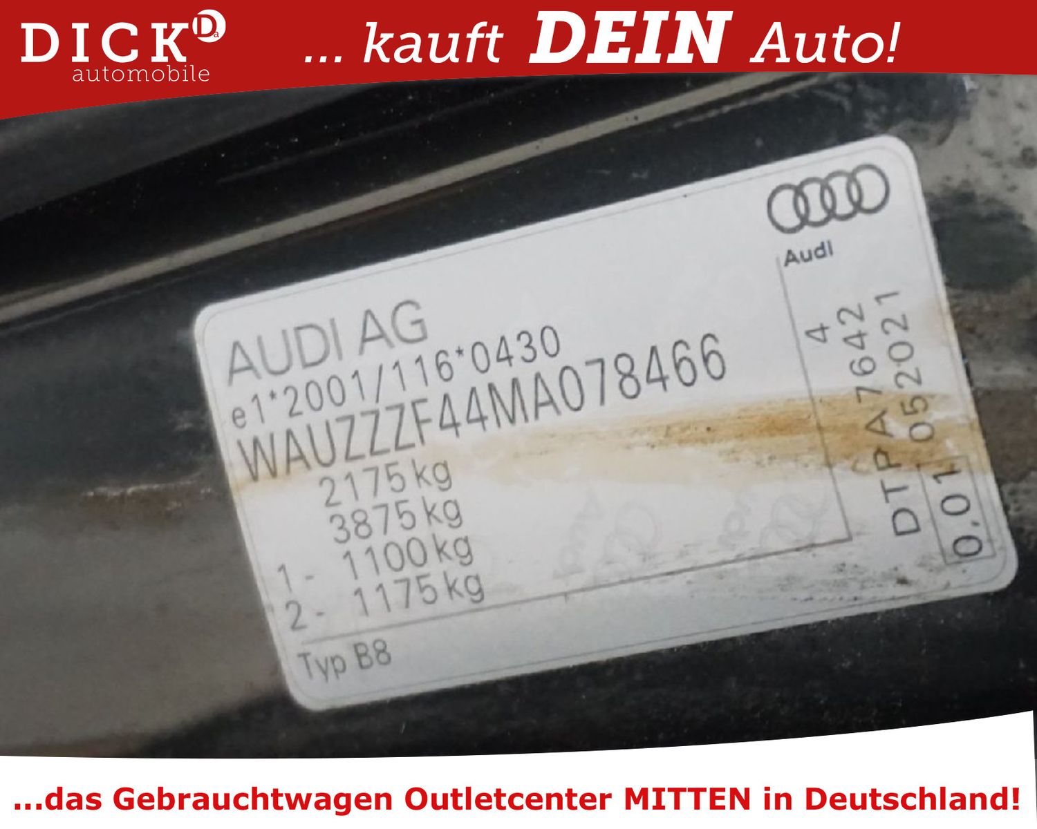 Fahrzeugabbildung Audi A4 Av 40d S-Tr. LED+/B&O/STANDHZ/ACC/AHK/8Fa