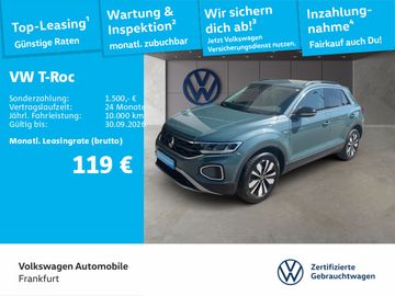 Volkswagen T-Roc 1.0 TSI Goal Navi ACC DAB+ LED FrontAssist