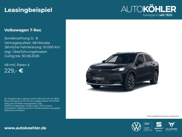 Volkswagen T-Roc 1.5 eTSI Life - ACC - LED - ab 229.- mtl.