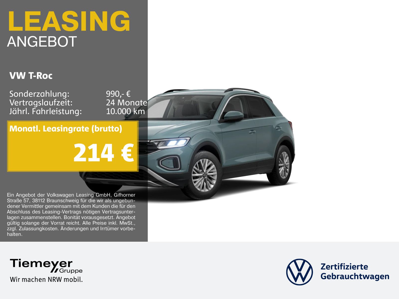 Volkswagen T-Roc 1.0 TSI LIFE LED NAVI KAMERA SITZHZ LM16 foto 1