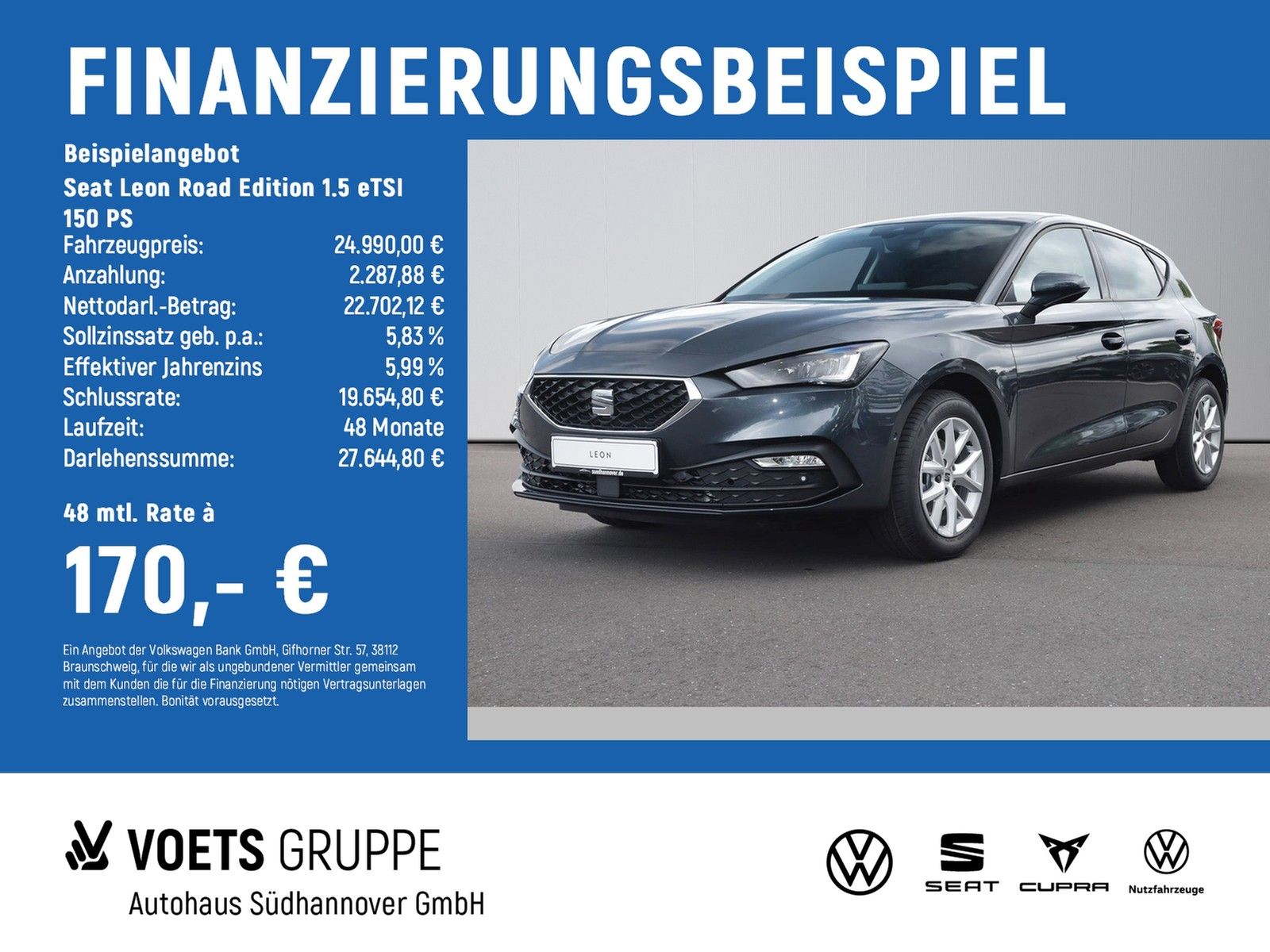 Seat Leon Road Edition 1.5 eTSI 150 PS NAVI CLIMA RÜK