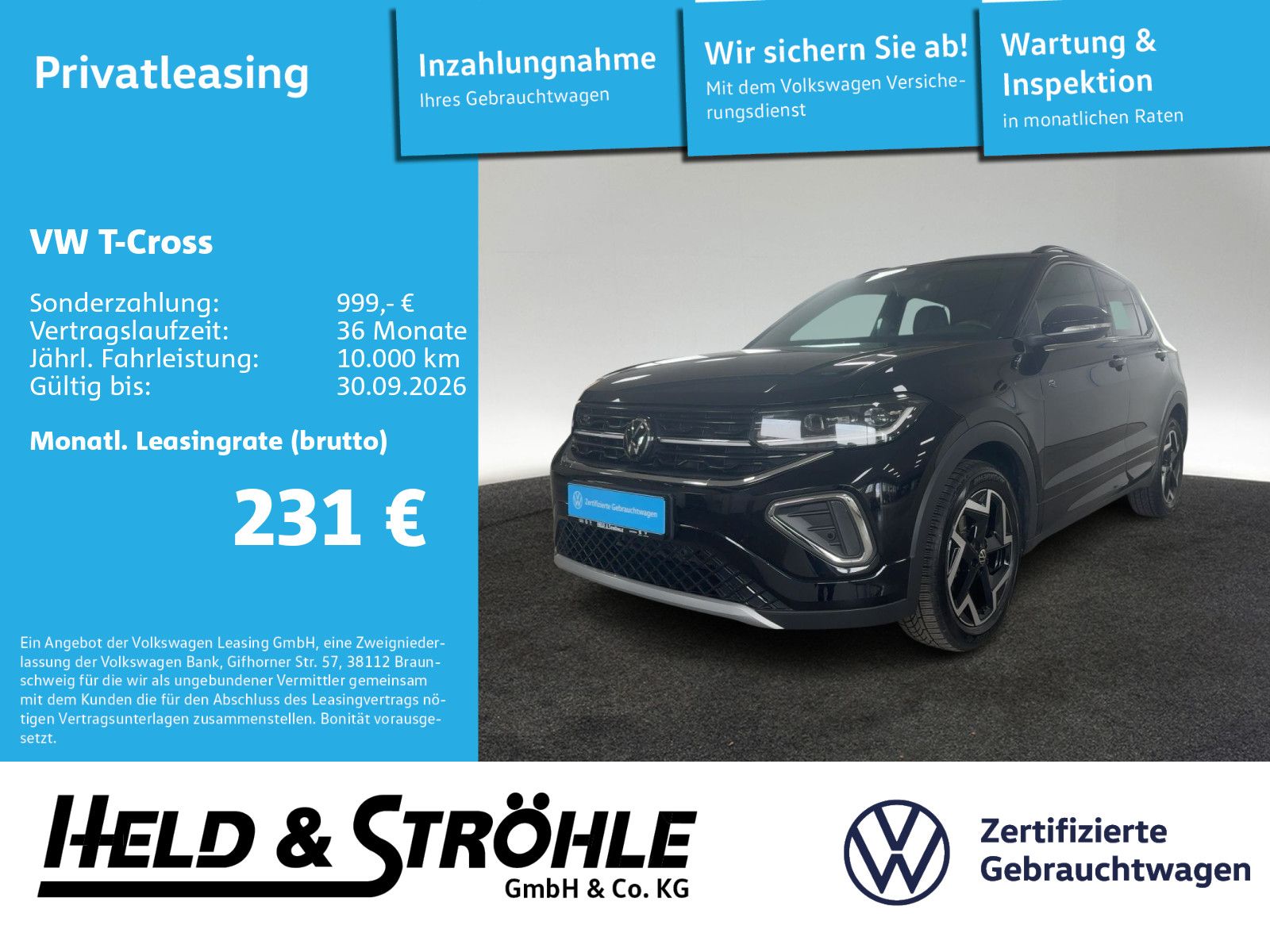 Volkswagen T-Cross R-LINE 1.0 TSI DSG IQ.LED TRAVEL NAV SHZ foto 1