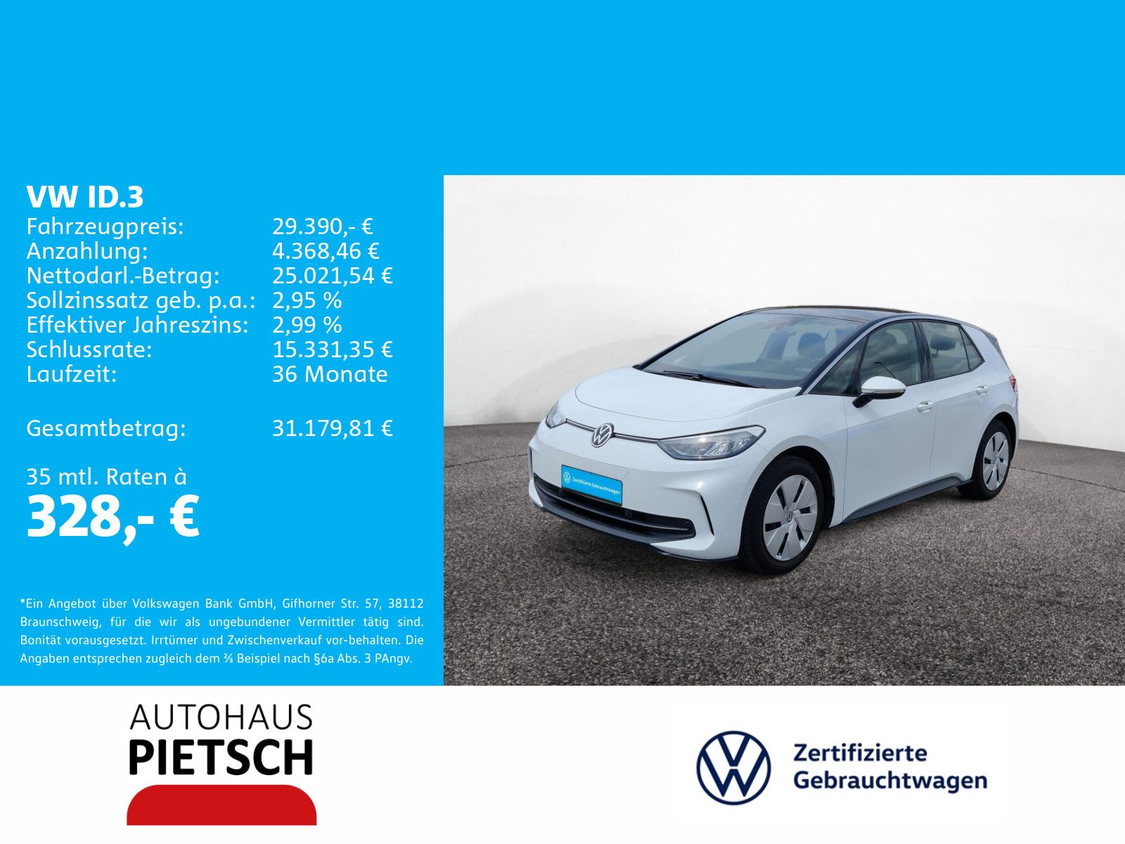 Volkswagen ID.3 Pro 58 kWh Navi LED Sitzhzg foto 2