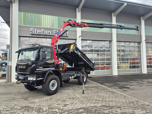 Iveco Eurocargo ML150E32WS 4x4 Kran HMF 1130K Funk AHK