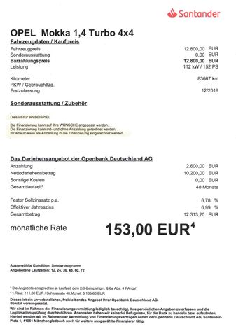 Fahrzeugabbildung Opel Mokka X >Allrad/Navi/KAM/Sitheiz/PDC<