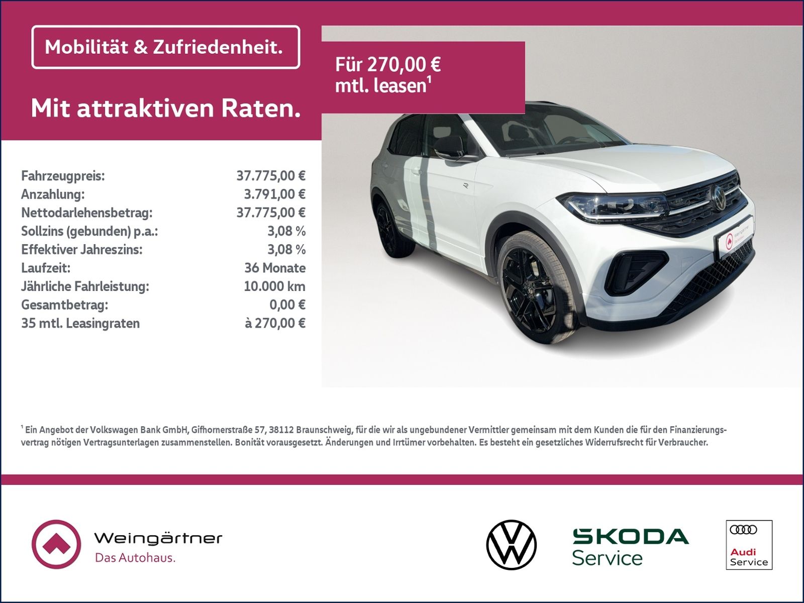 T-Cross R-Line 1.0 TSI, BlackStyle, RearView, Ma
