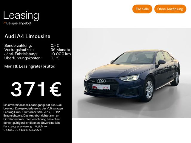 Audi A4 Limousine 40 TFSI quattro advanced*NAVI*LED*K