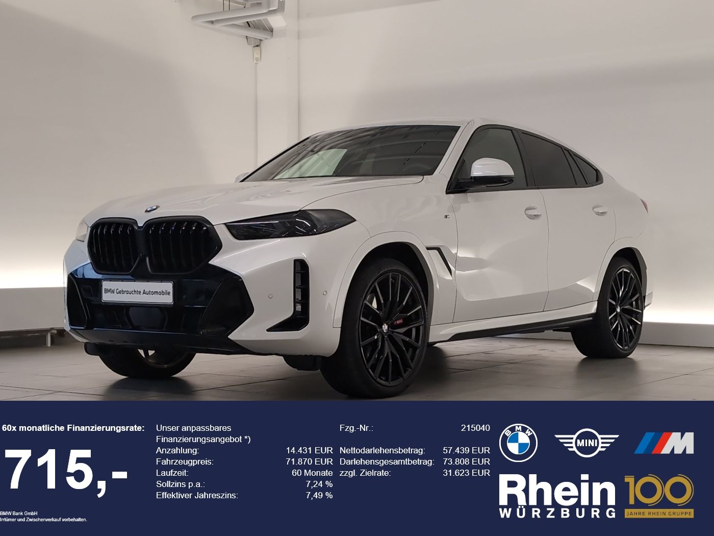 BMW X6 xDrive30d M Sport M Sport Pro Navi/LED/AHK Na