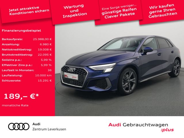 Audi A3 Sportback 40 e S line S-TRON ACC NAVI B&O