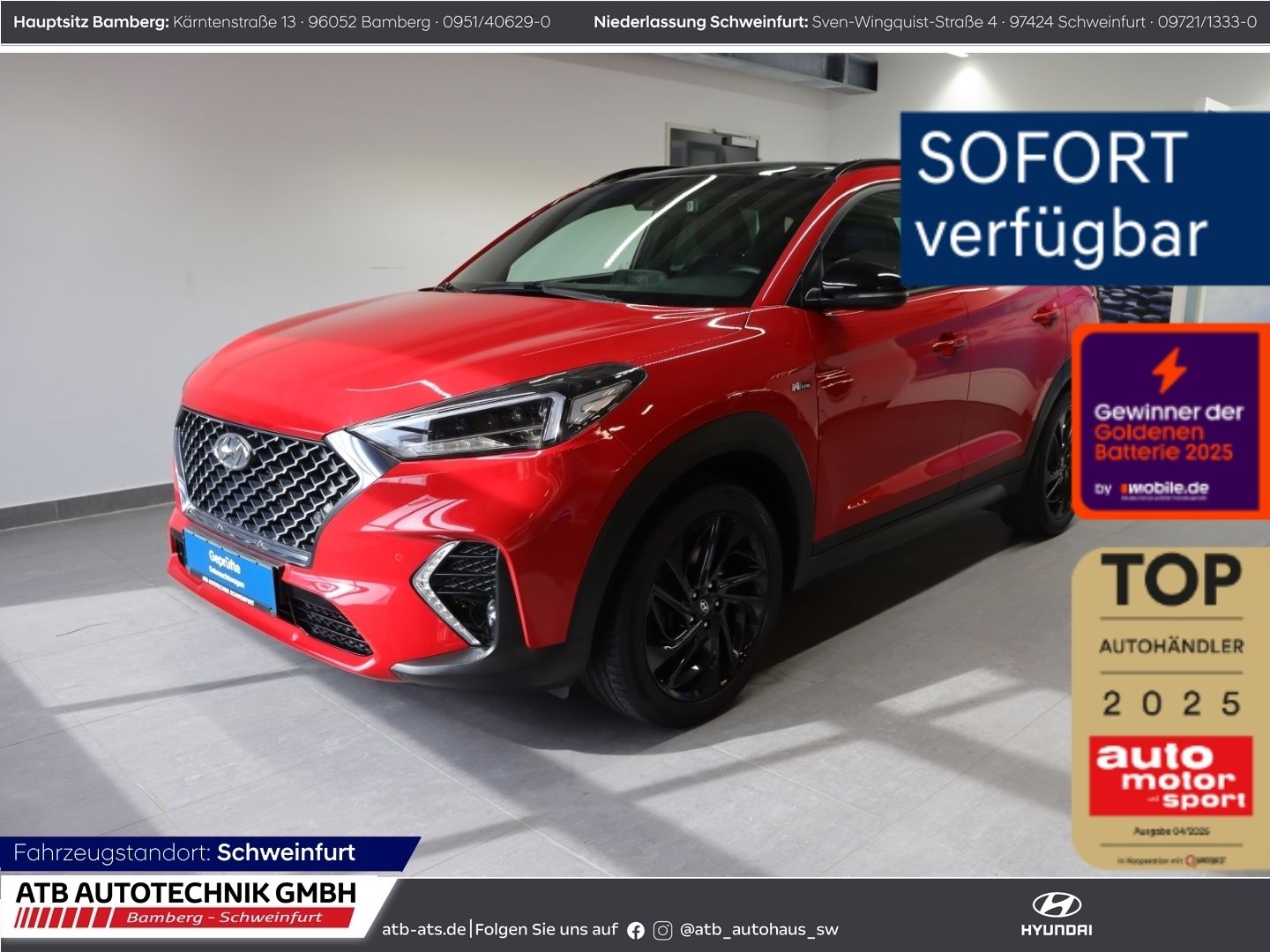 Fahrzeugabbildung Hyundai Tucson N-Line 1.6 GDi 2WD DCT AHK-abnehmbar El.