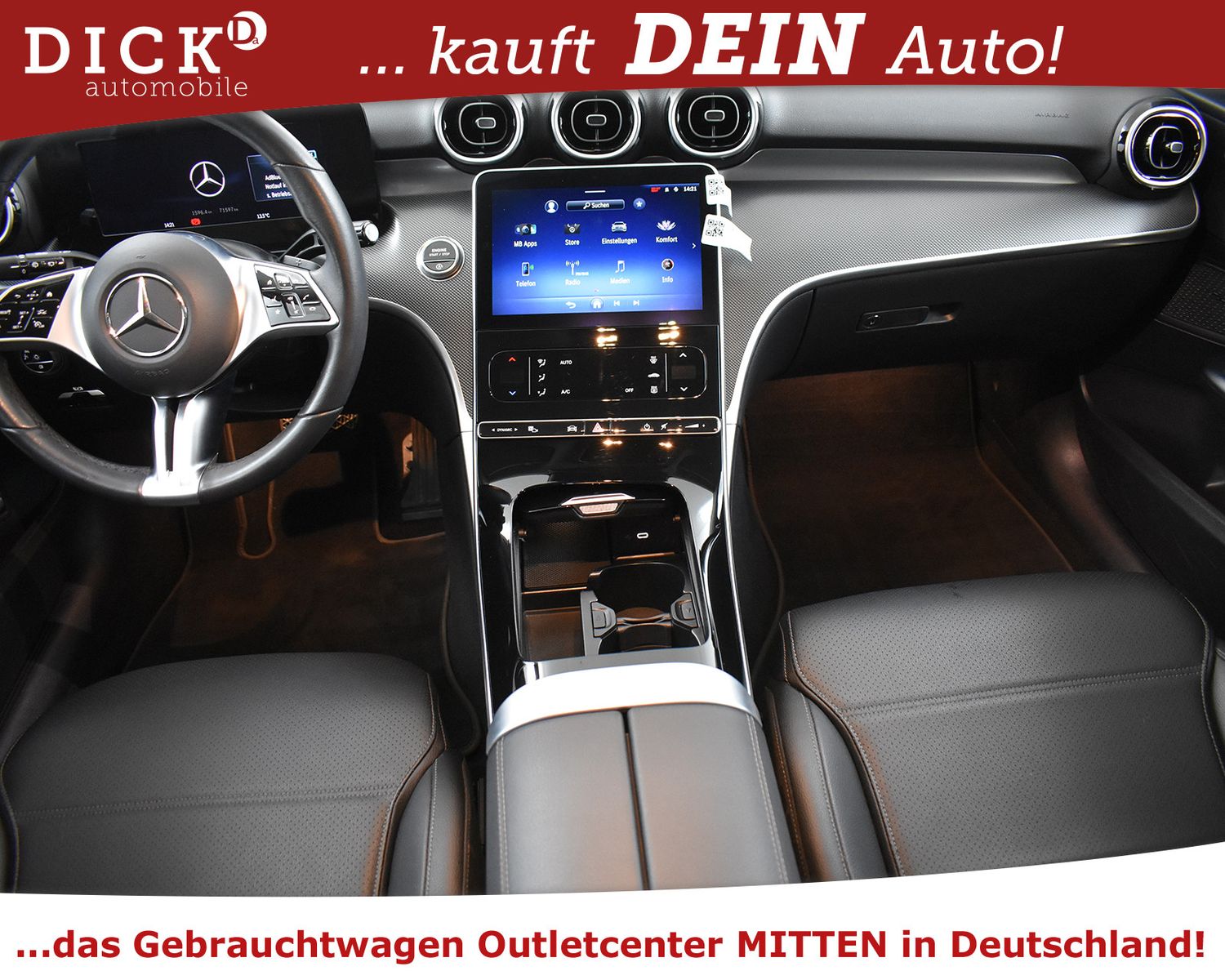Fahrzeugabbildung Mercedes-Benz C200d Avant NIGHT+NAV+LEDER+SHZ+KAM+AHK+ACC+LED+