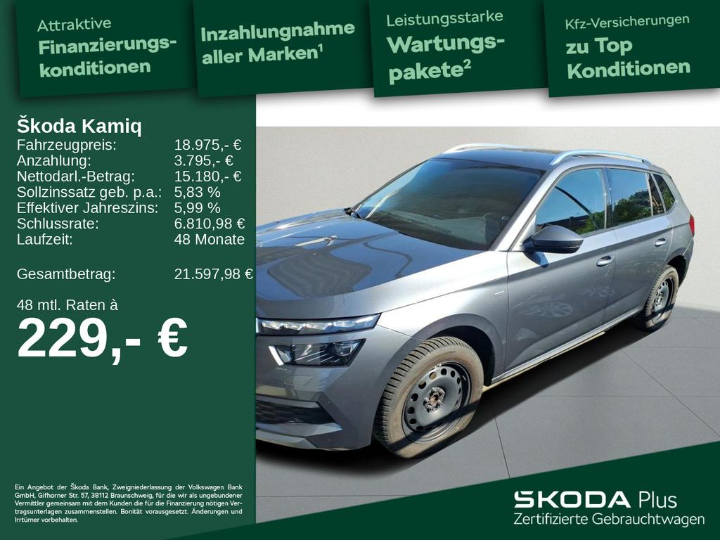 Skoda Kamiq 2022 г. Серый, пробег 56903 км