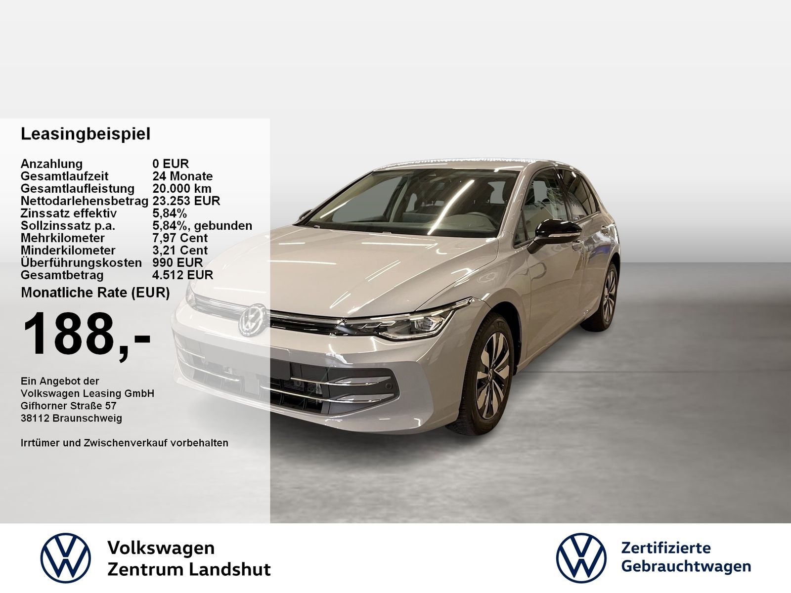Volkswagen Golf VIII GOAL 1.5 TSI ACC AHK DynLicht LED Navi