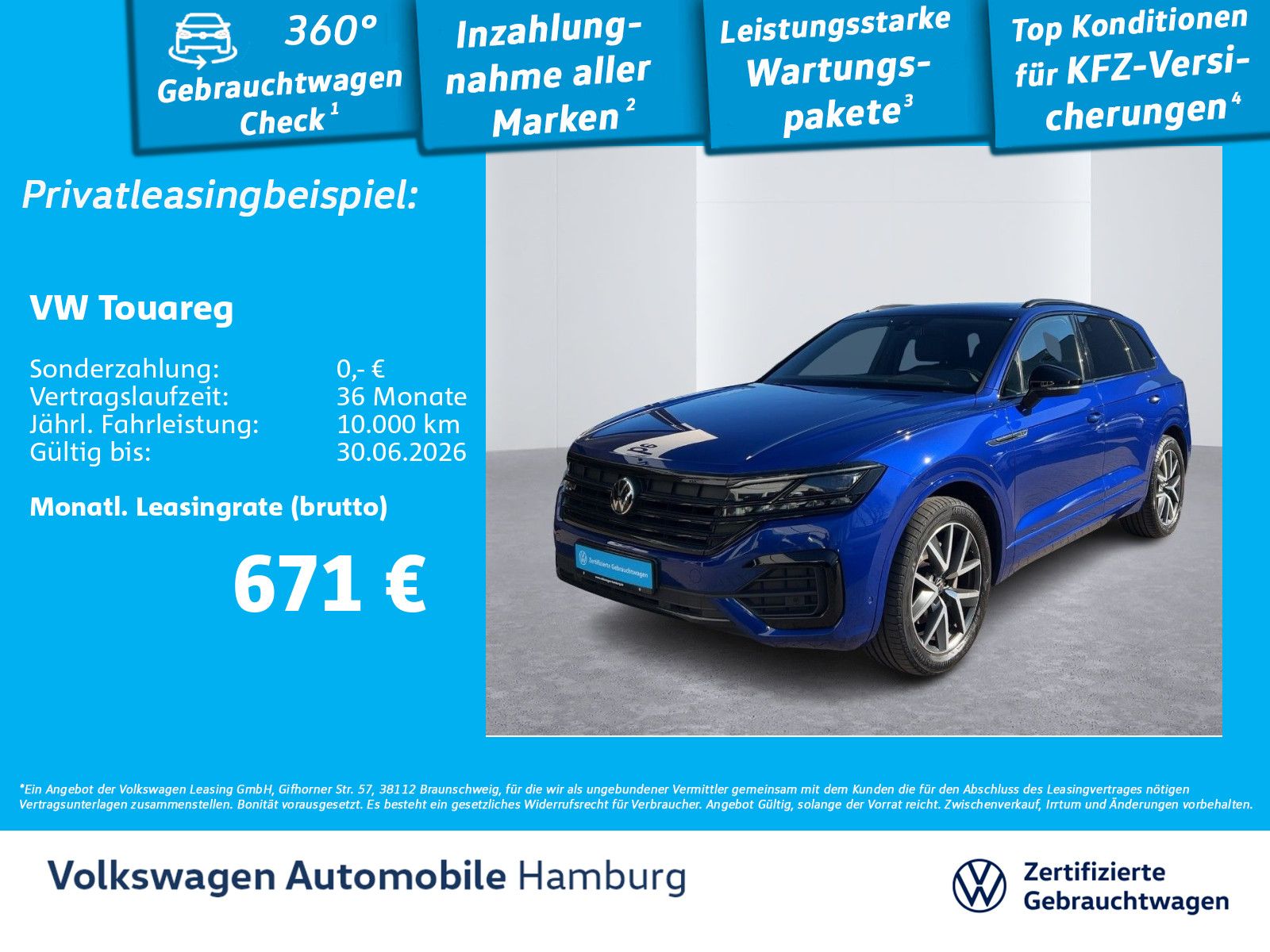 Volkswagen Touareg 3.0 V6 TDI Tiptr R-Line 4M AHK Panorama