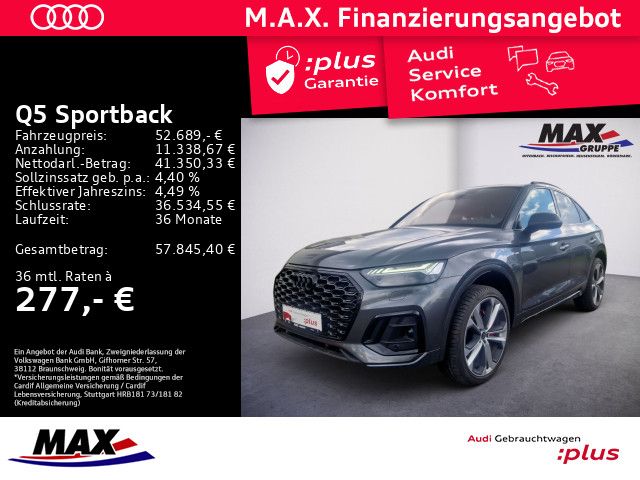 Q5 Sportback 55 TFSIe S-LINE QUA LED+KAM+AHK+B&O
