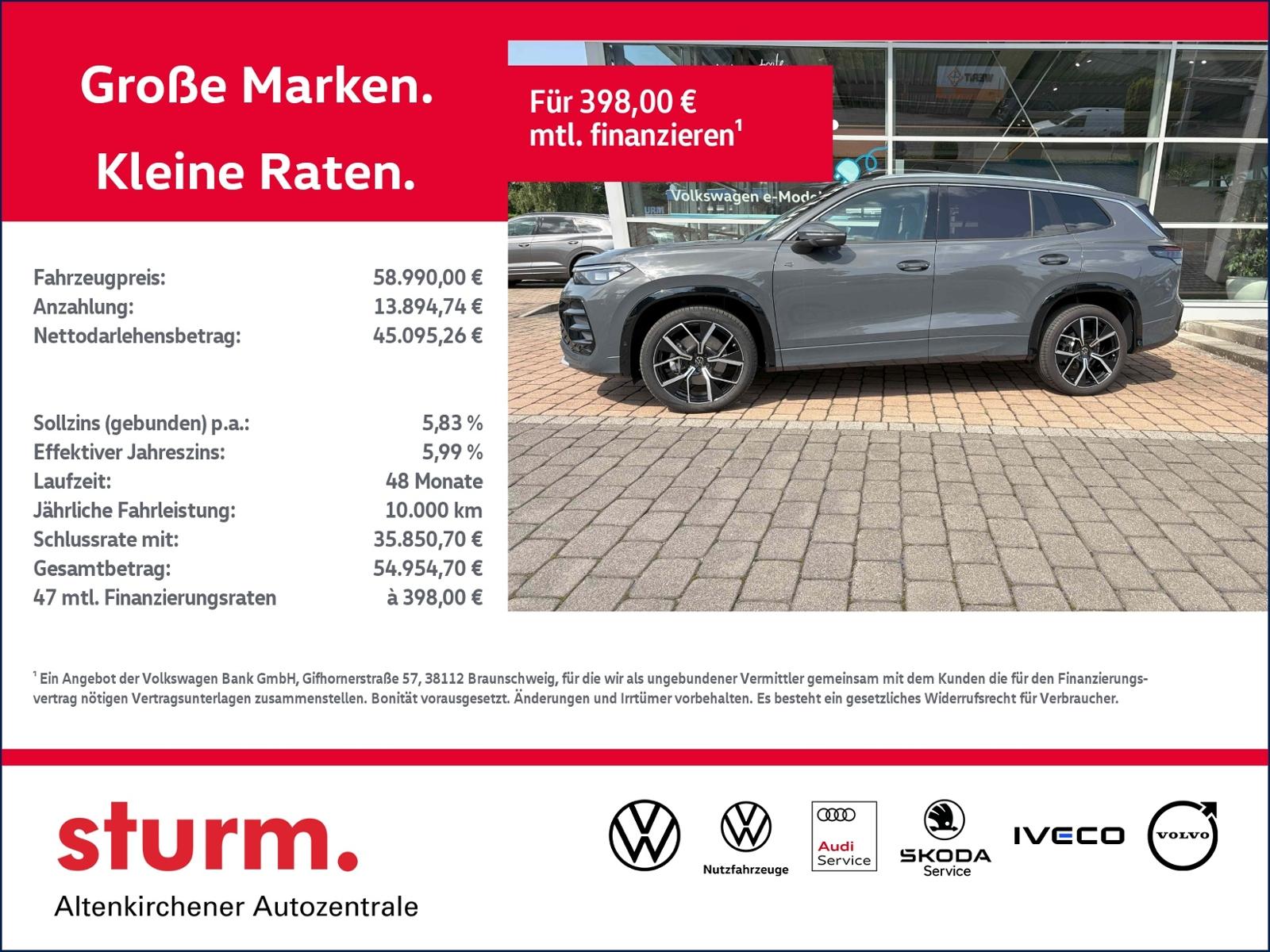 Volkswagen Tayron R-Line 2,0 l TDI DSG 4MOTION  *Pano, Matr
