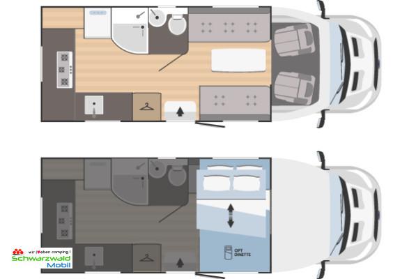 Rimor SAILER 56 Autom., Markise, große Küche hinten 