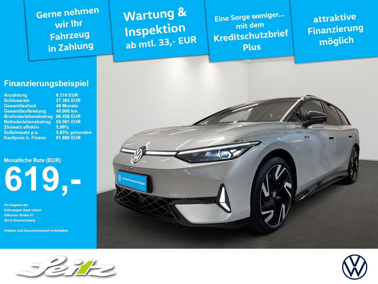 Volkswagen ID.7 Tourer 4M GTX *AHK*HEAD-UP*HARMAN*PANO*MATR