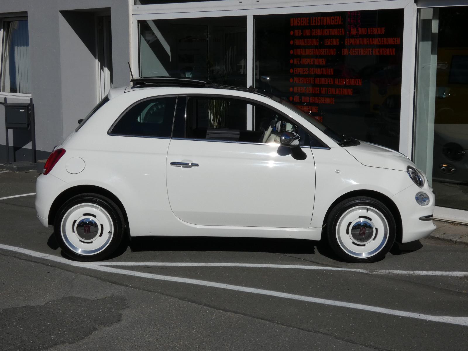 Fiat 500 Anniversario Glas-Schiebedach LED NAVI PDC