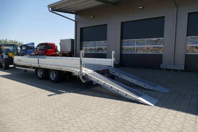 Müller-Mitteltal 19 to luftgef. Tandemtieflader mit 3 mtr Rampen