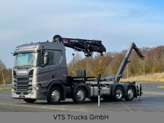 Scania R 730 8x2  Hiab X 358 + Abroller NEUZUSTAND 