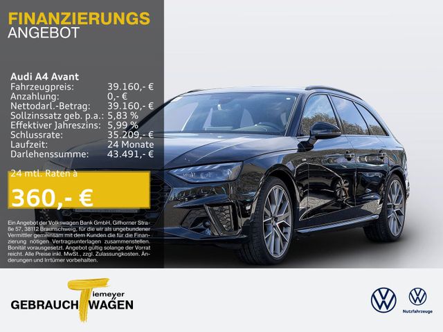 Audi A4 Avant 40 TFSI Q 2x S LINE AHK LM19 VIRTUAL NA